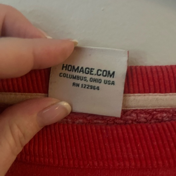 HOMAGE Red Sweatshirt- 2XL crewneck . - Picture 4 of 5